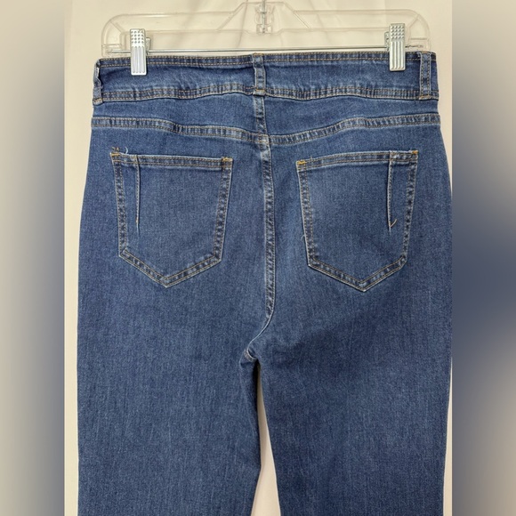 Vigoss Harlow Trouser Flare High Rise Stretchy Jeans With Front Seams Size 7 - Picture 9 of 13
